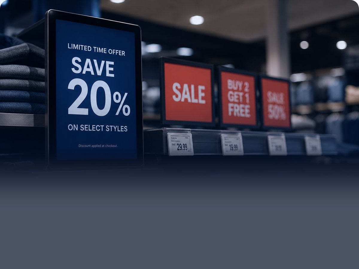 Pricing, Promotions & Signage capability